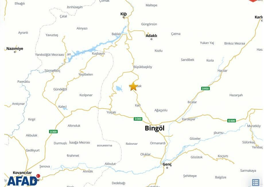 Bingölde 3 5 Büyüklüğünde Deprem 2