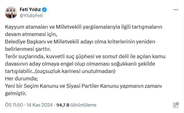 CHP ve MHP Kayyum Konusunda Bir Araya Geliyor