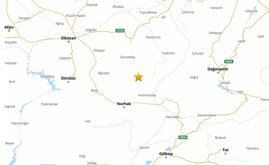 Son Dakika! Kahramanmaraş Elbistan'da Deprem 2