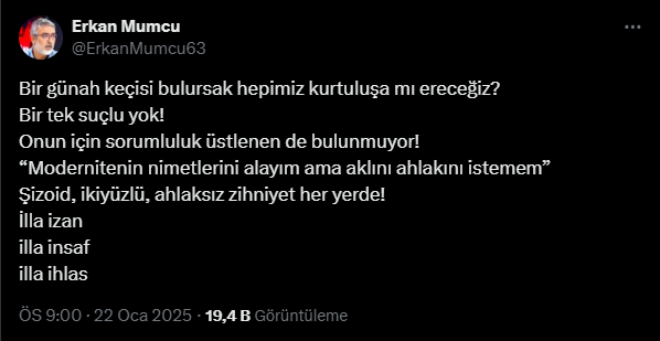 Kültür ve Turizm Eski Bakanı Mumcu'dan Kartalkaya Faciasına Tepki:
