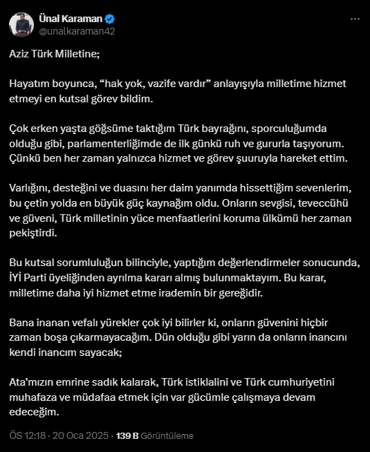 İYİ Parti'de İstifalar Durdurulamıyor! Sandalye Sayısı 28'e Düştü