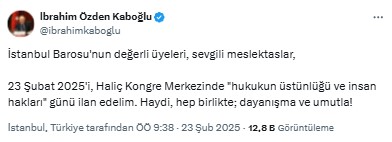 Olağanüstü Genel Kurul'a Giden İstanbul Barosu'na Antalya'dan Destek 2