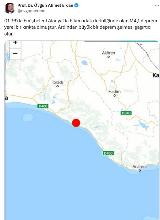 Alanya Sarsıldı! Ardından Büyük Deprem Gelir Mi Prof. Ercan Açıkladı 2 Result