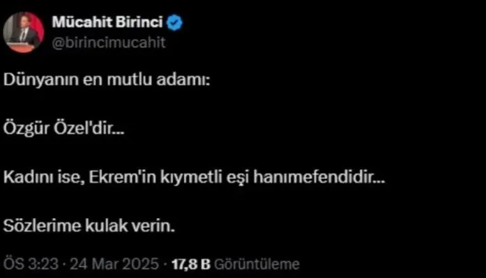 Eşine Çirkin İthamlarda Bulunulmuştu! İmamoğlu Açıklama Yaptı