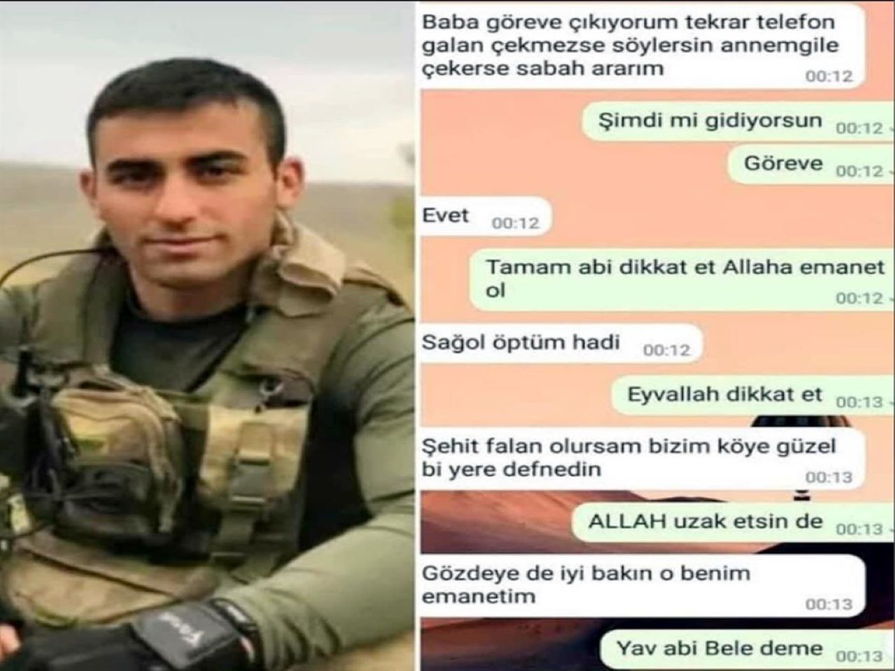 3 Yıl Sonra Naaşı Bulunan Şehidin Vasiyeti Yerine Getirildi