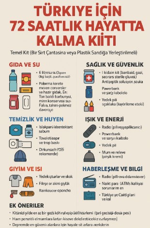72 Saatlik Hayatta Kalma Kiti Nasıl Hazırlanır İçinde Neler Olmalı 2