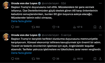 AB ABD'ye Karşı Hazırladığı Tarife Tedbirlerini Askıya Aldı