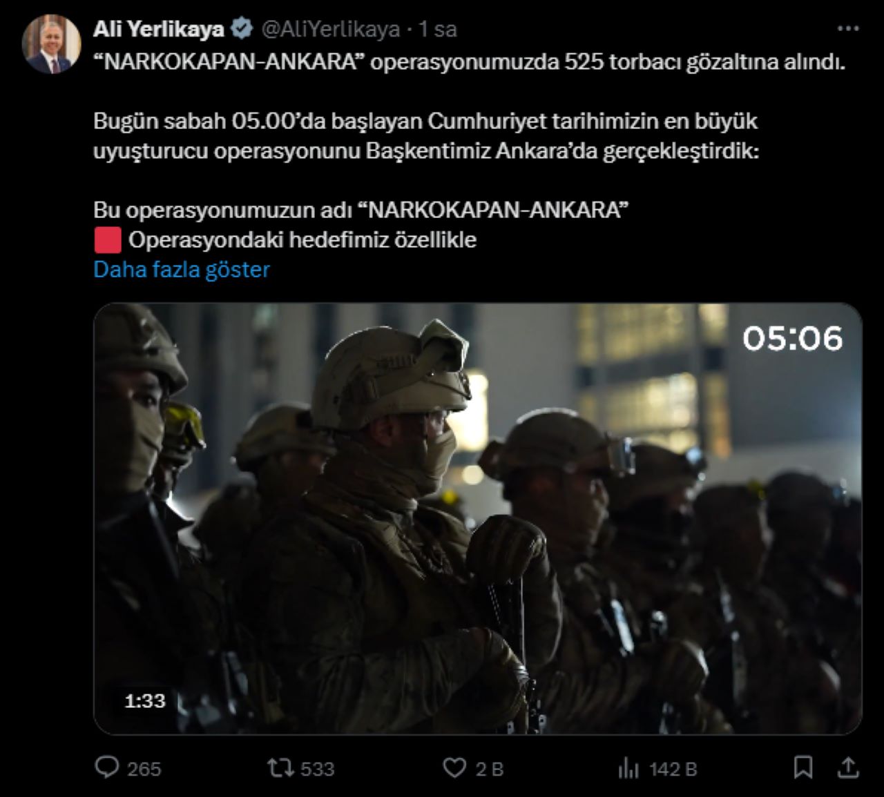 Ankara'da Cumhuriyet Tarihinin En Büyük Narkotik Operasyonu!
