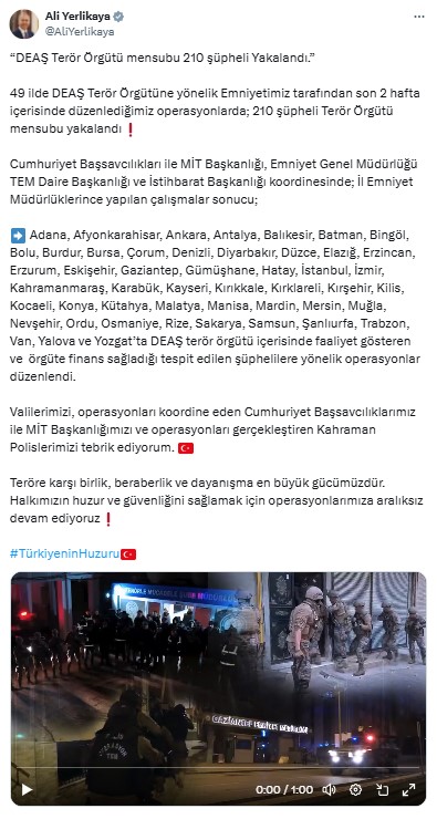 Antalya Dahil 49 İlde 210 Işd'li Yakalandı 3