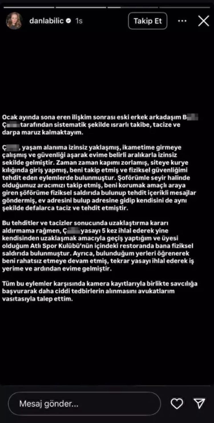 Danla Biliç'in Darbedildiği Görüntüler Ortaya Çıktı