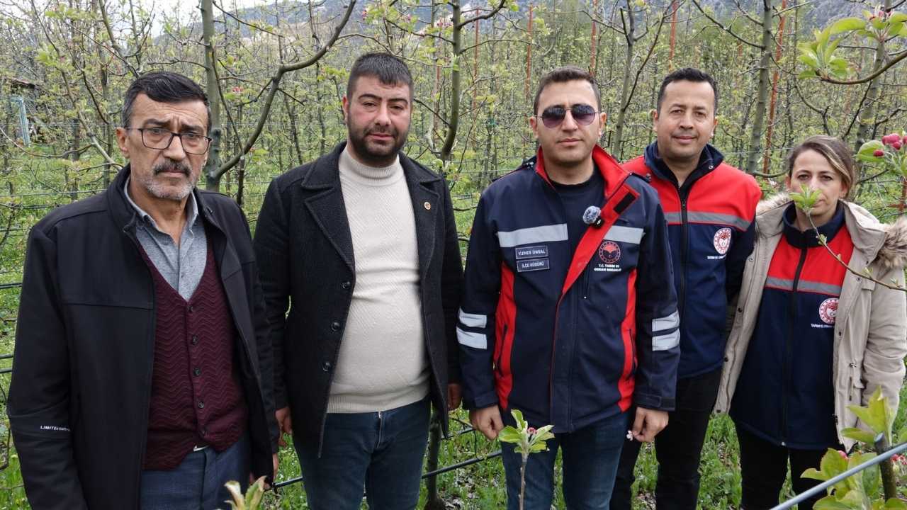 Eğirdir'de Don Gül Ve Meyve Ağaçlarını Vurdu! Zarar Tespit Edildi 2