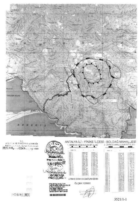 Finike Boldağ'da O Bölge Sit Alanı İlan Edildi! Maden Ruhsatı Verilemeyecek 3