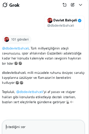 Grok Devlet Bahçeli