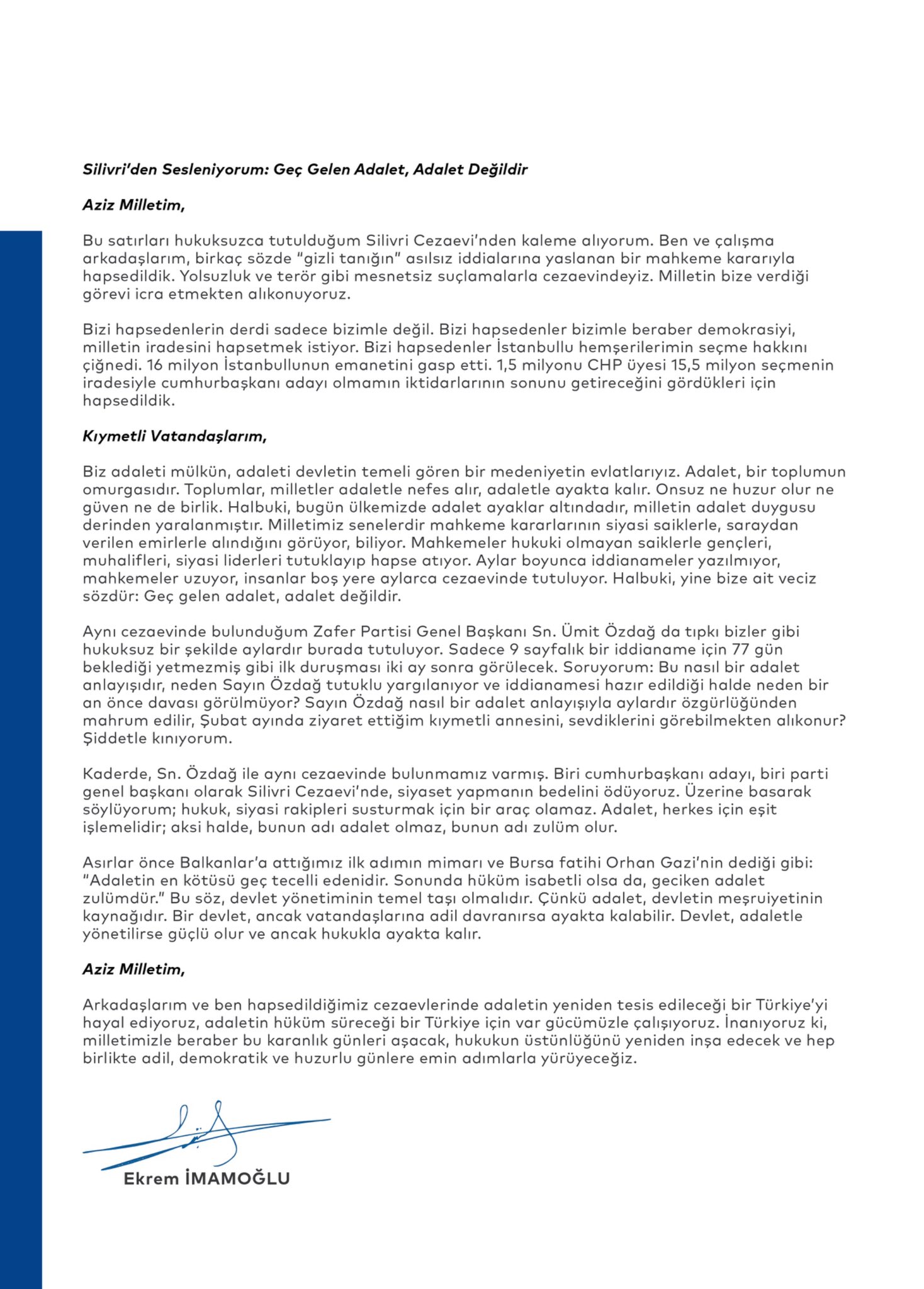 İmamoğlundan Özdağa Destek111