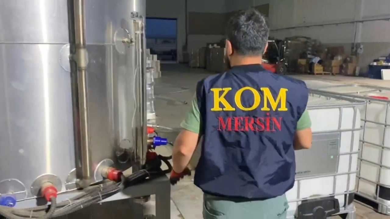 Mersin’de 39 Tona Yakın Kaçak Alkol Alarma Geçirdi2