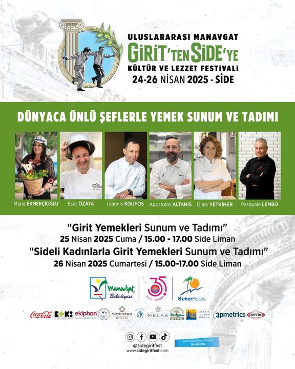 Ünlü Şefler Manavgat'a Geliyor! Girit’ten Side’ye Kültür Ve Lezzet Festivali 2 (2)