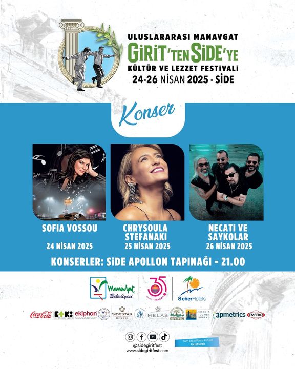 Ünlü Şefler Manavgat'a Geliyor! Girit’ten Side’ye Kültür Ve Lezzet Festivali 3