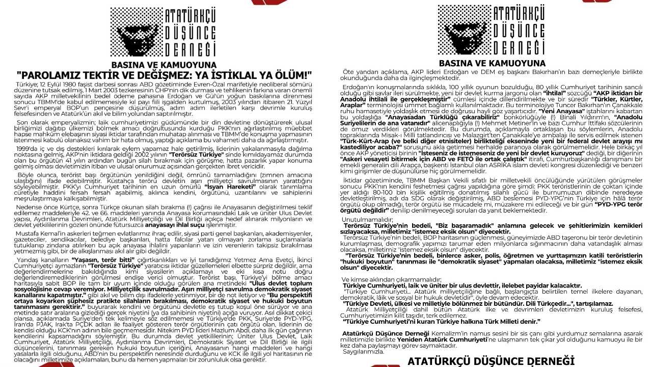 Add’den Pk Bildirisine Tepki Bop Uyarısı2