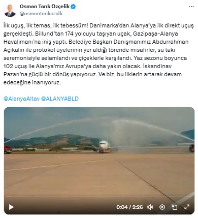 Alanya Danimarka Direkt Uçuşları Başladı  2