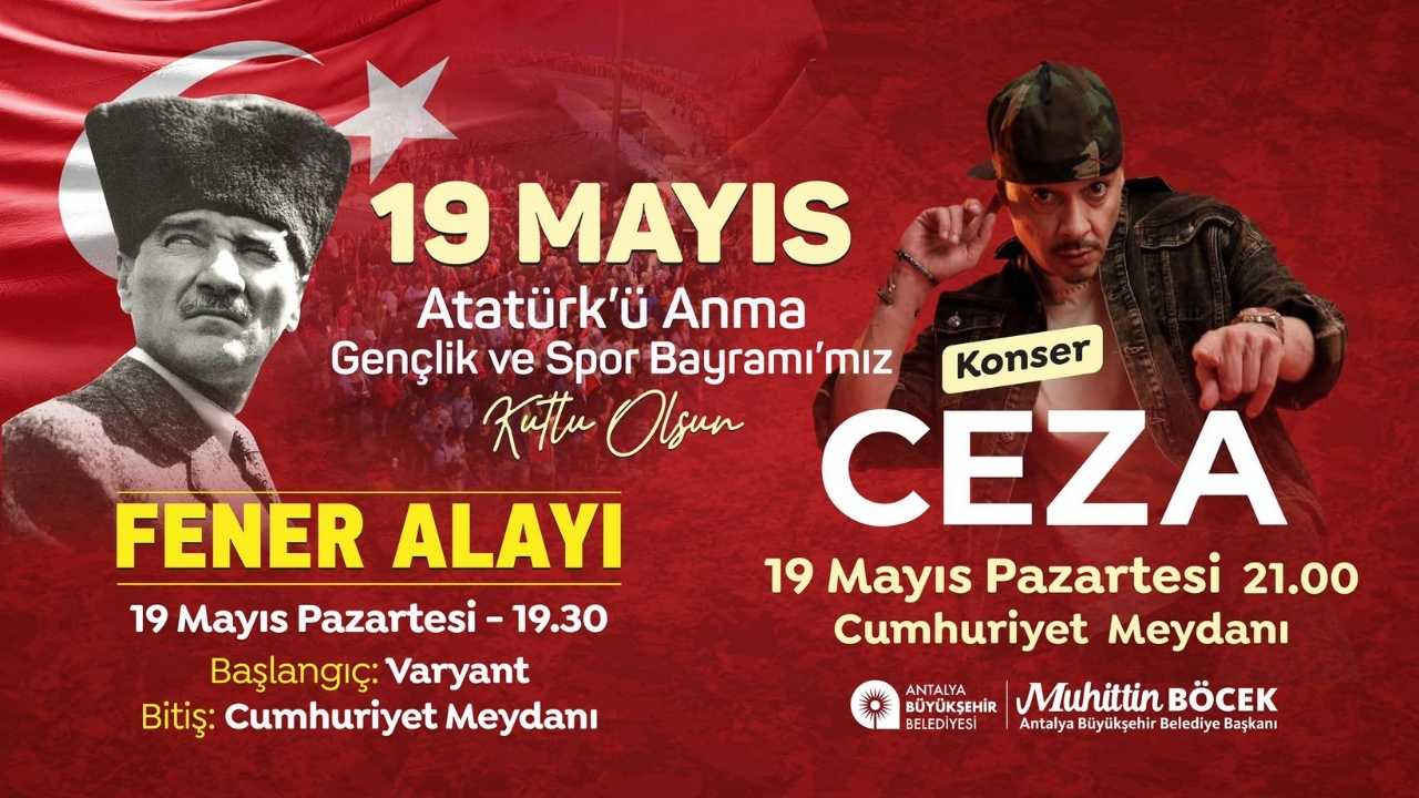 Antalya’da 19 Mayıs’ta Hem Bayram Hem Şölen Var 2
