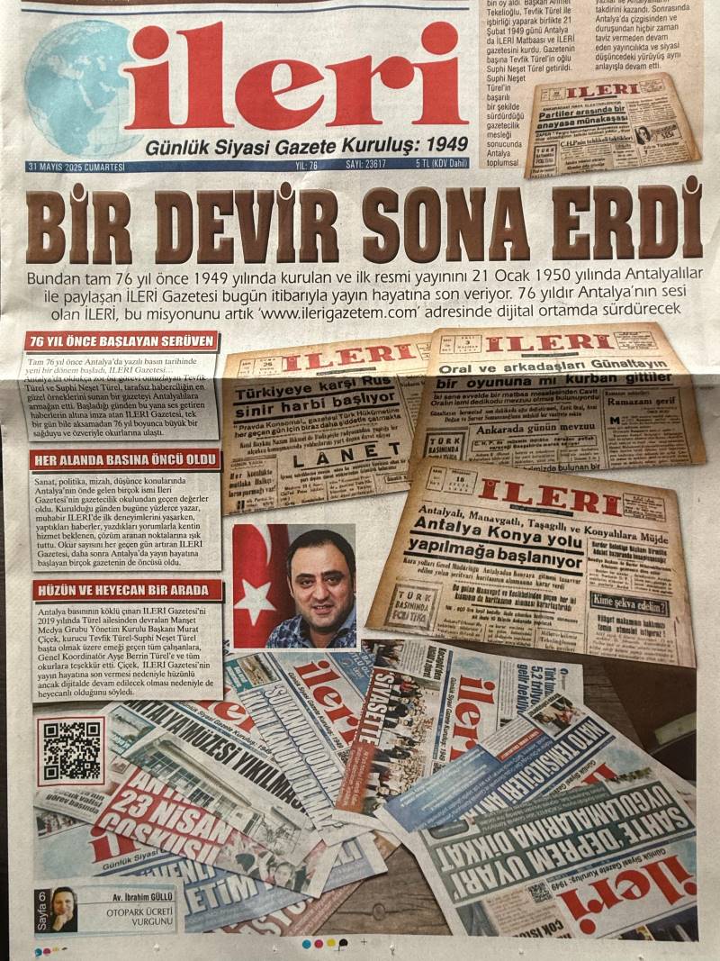 Antalya’da Beş Yerel Gazete Yayın Hayatına Bugün Son Verdi