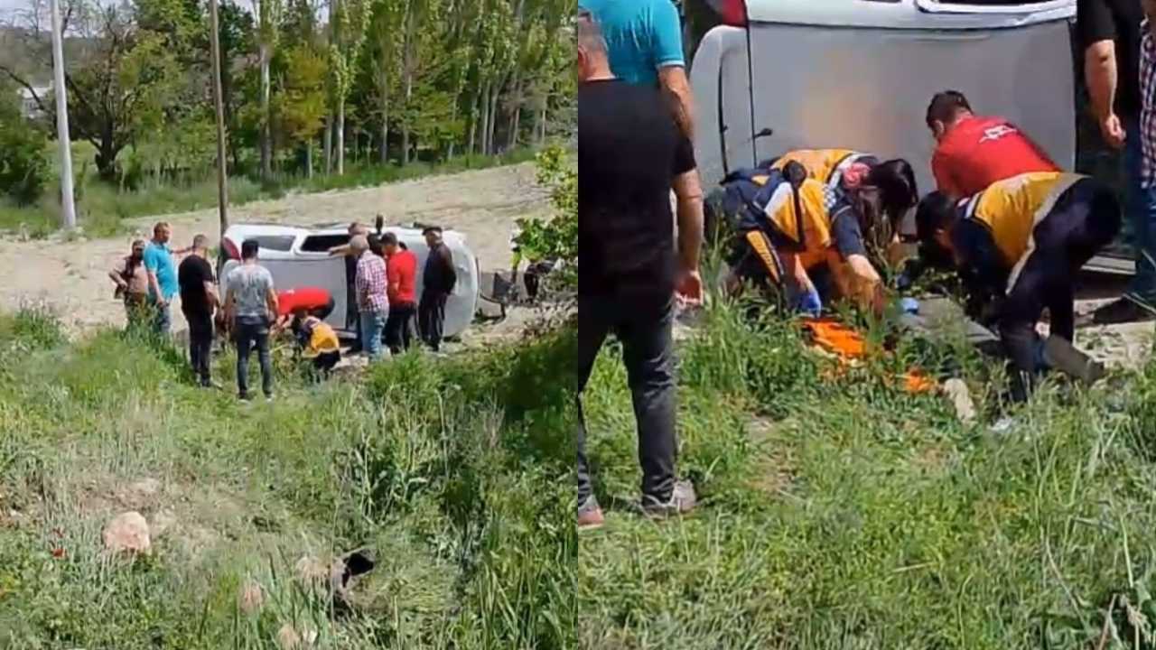 Burdur’da Şarampole Devrildi2