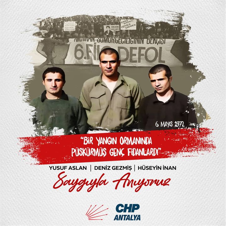 Chp Antalya Darağacında Üç Fidanı Unutmadı 2