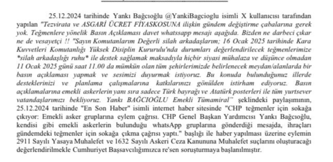 Chp’li Bağcıoğlu Teğmenlere Sahip Çıktı Yargıla2222