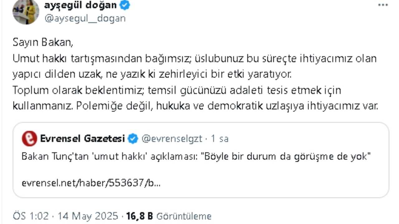Dem Parti'den Adalet Bakanı'na Zehirleyici Dil Tepkisi 2