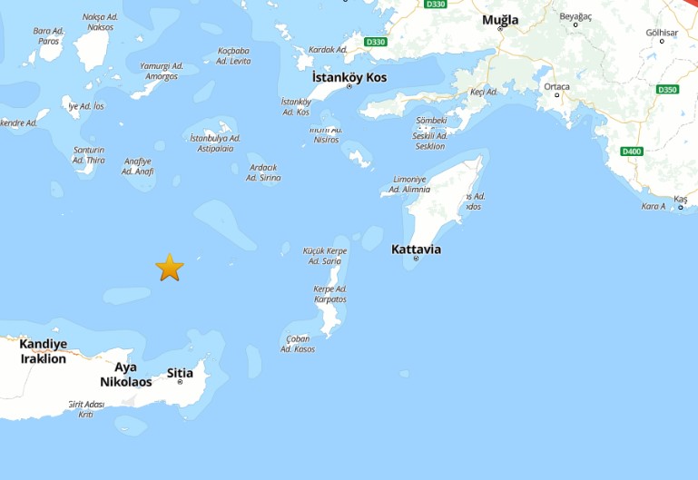 Ege Denizi'nde 3.5 Büyüklüğünde Deprem Oldu! 2
