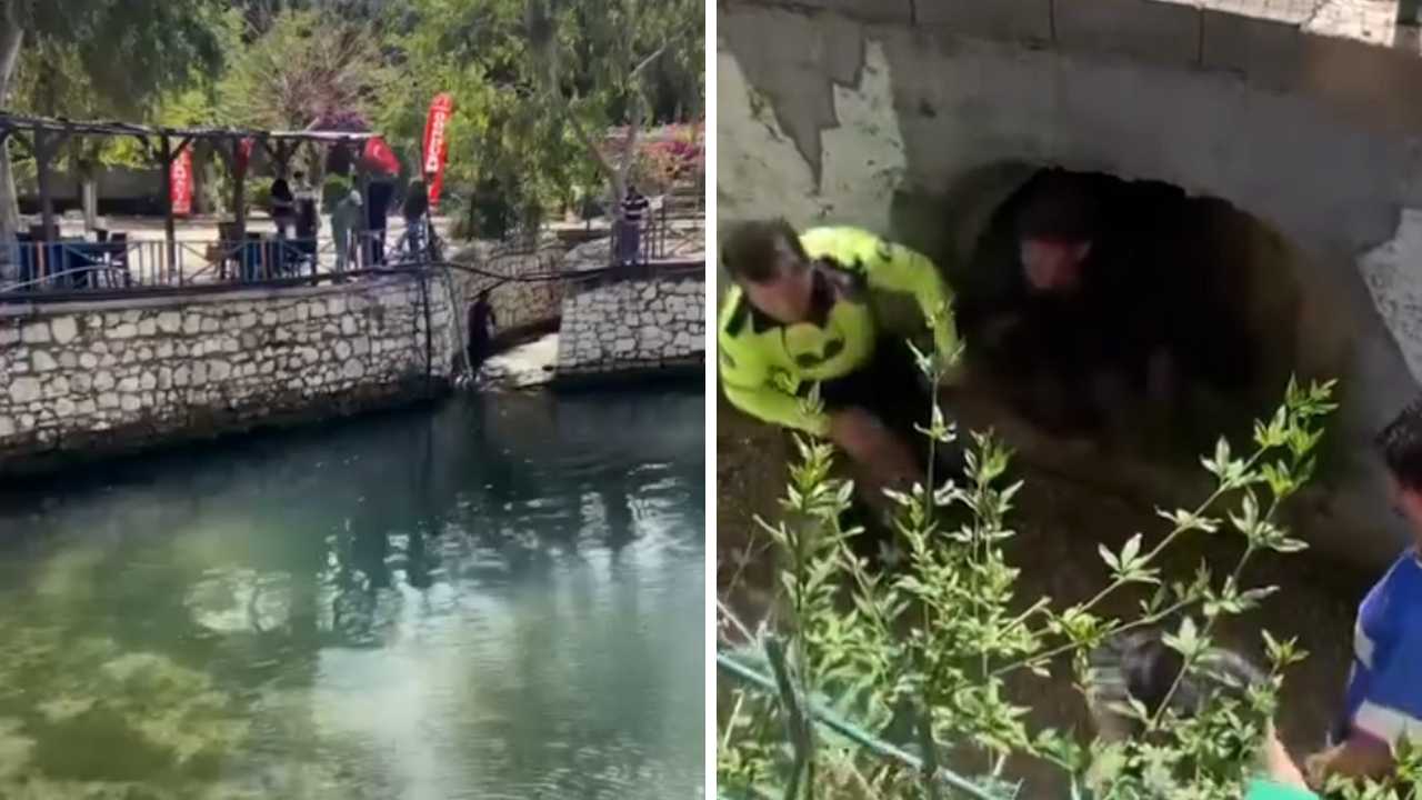 Finike'de Polisten Kaçarken Boğuluyordu! Hortumla Kurtarıldı 3