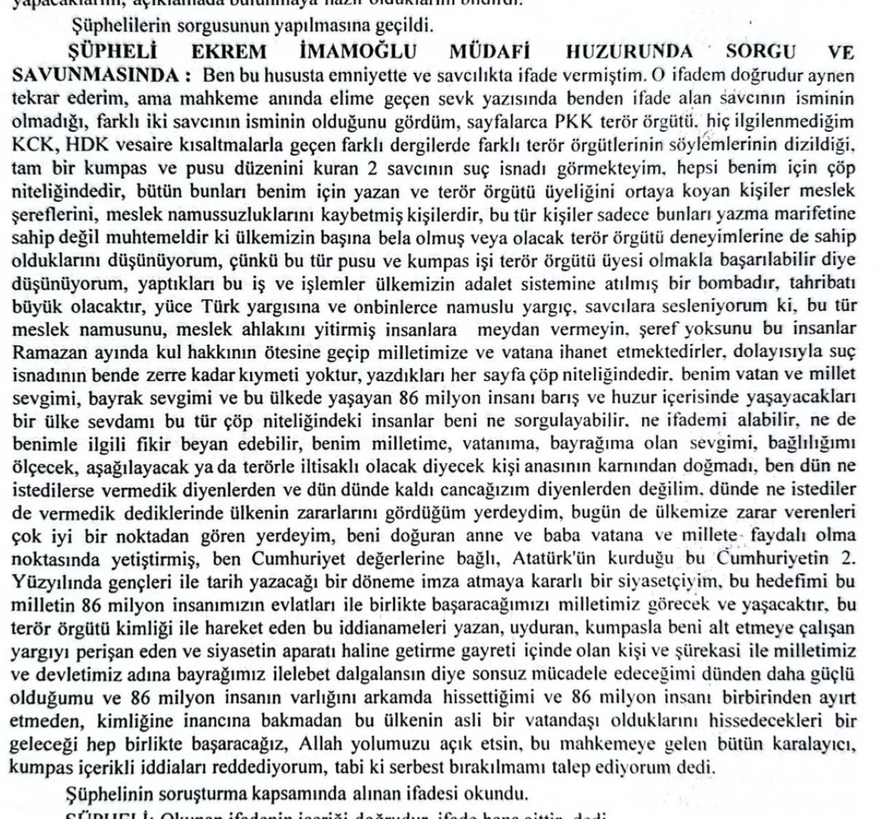 İmamoğlu Yeni Soruşturma Kapsamında Bugün İfade Verecek