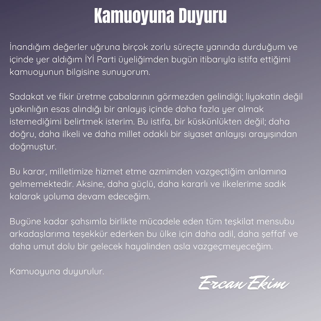 İyi̇ Parti Antalya'da Ercan Ekim İstifasını Açıkladı 2