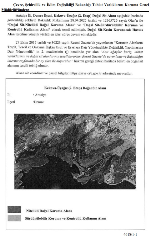 Kekova Üçağız 2. Etabın Koruma Statüsü Değişti 2