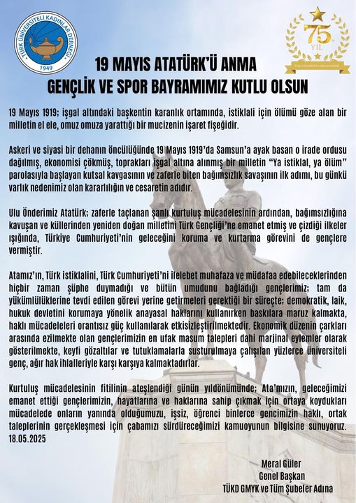 Tükd'den 19 Mayıs Mesajı Gençlerin Yanındayız 2