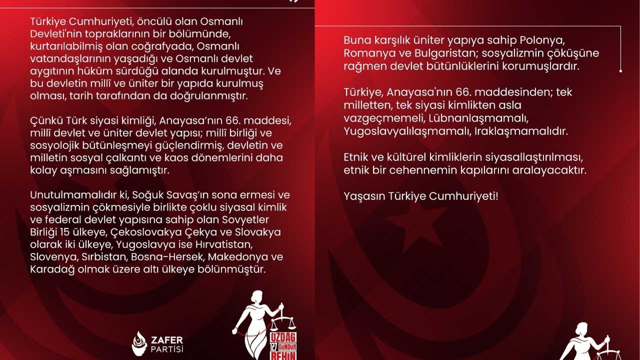 Ümit Özdağ’dan Anayasa Ve Türklük Çıkışı 3