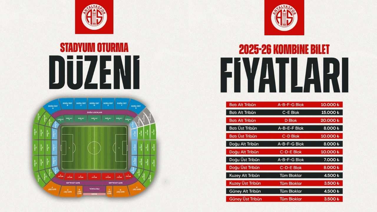 Antalyaspor Yeni Sezon Kombine Fiyatlarını Açıkladı 2
