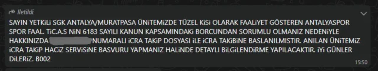 Antalyaspor'un Eski ve Mevcut Yöneticilerine SGK'dan Haciz!