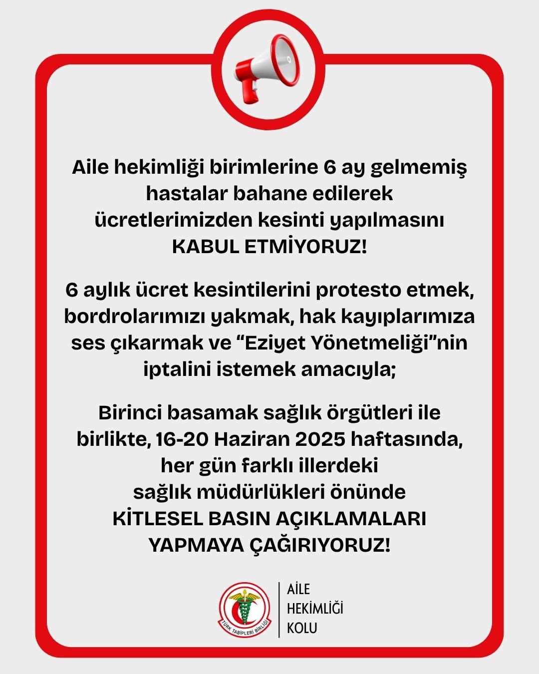 Aile Hekimleri 16 20 Haziran’da Ses Yükseltecek 2