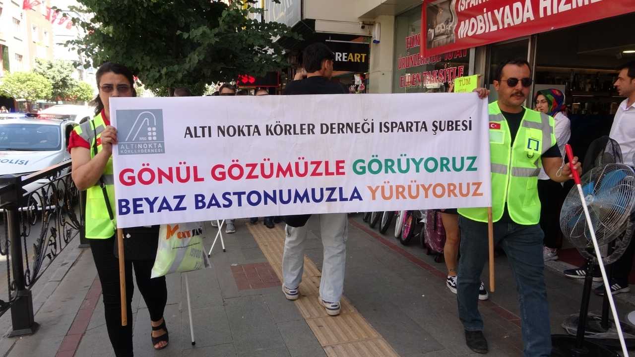 Isparta’da Beyaz Bastonla Farkındalık Ve Empati Yürüyüşü 2