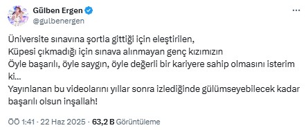 Küpesini Çıkaramadı, Yks’yi Kaçırdı! Gülben Ergen Antalya’daki Genç Kıza Sahip Çıktı 4