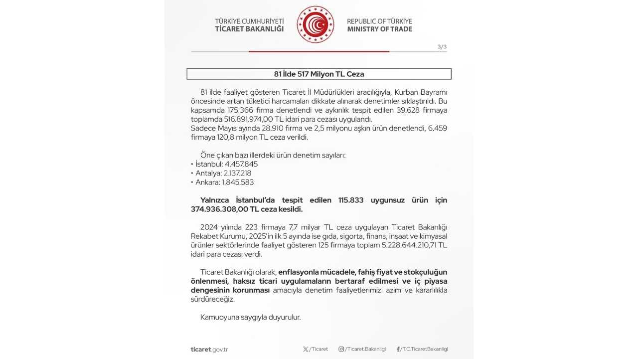 Ticaret Bakanlığı Denetim3