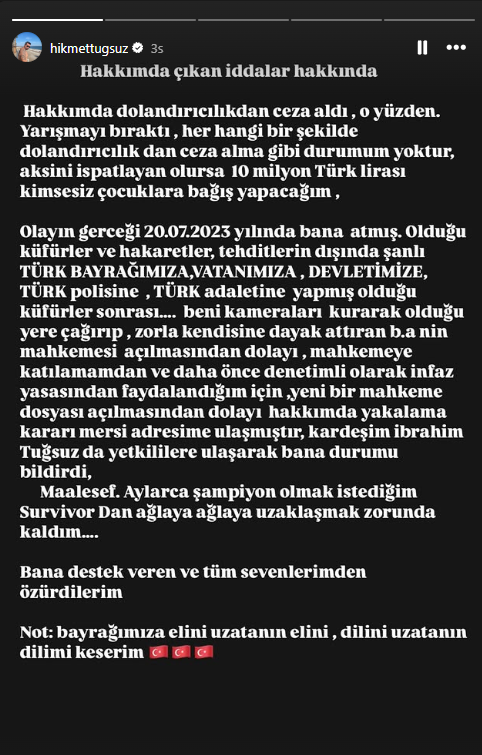 Tutuklama Kararı Olan Antalyalı Hikmet Tuğsuz'dan İlk Açıklama!