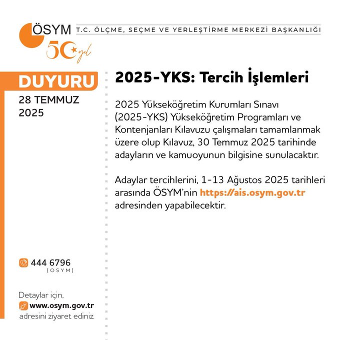 2025 Yks Tercihleri Ne Zaman Tercih Nasıl Yapılır12