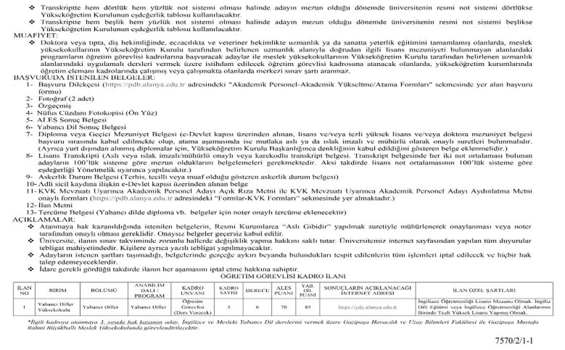 7 Alkü 2025 Akademik Kadro Alımı Başladı! Profesör, Doçent Ve Öğretim Görevlisi Alınacak