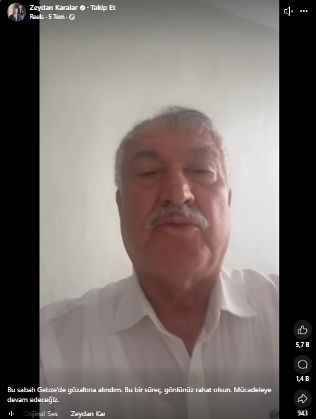 Adana Büyükşehir Belediye Başkanı Zeydan Karalar’dan Gözaltı Öncesi Videolu Mesaj 2