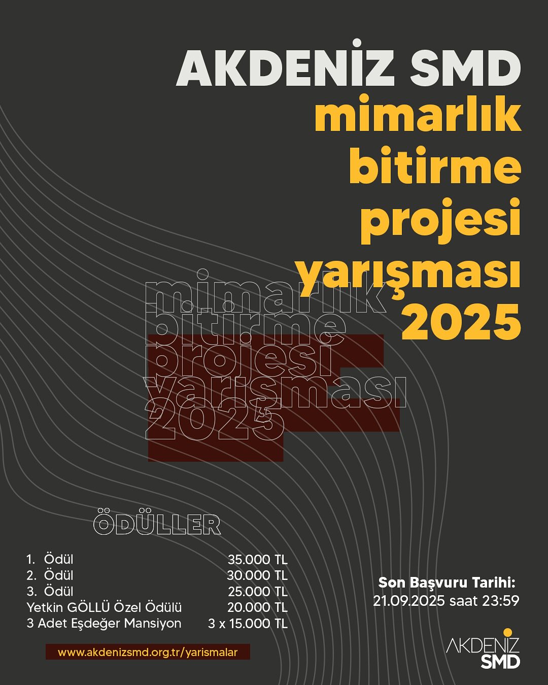 Akdeniz Smd Genç Mimarları Destekliyor Toplam 155 Bin Tl Ödüllü Yarışma 1
