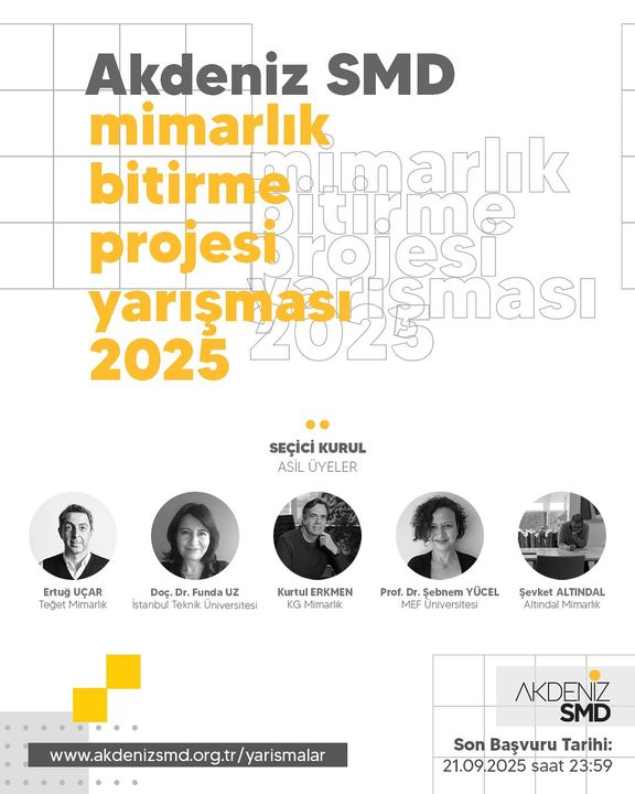 Akdeniz Smd Genç Mimarları Destekliyor Toplam 155 Bin Tl Ödüllü Yarışma 2