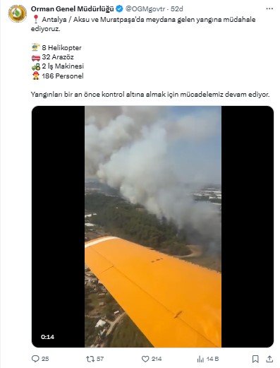 Antalya Kurşunlu, Güzeloba Ve Manavgat'ta Orman Yangınları! Aynı Bölge 3. Kez Yanıyor 3