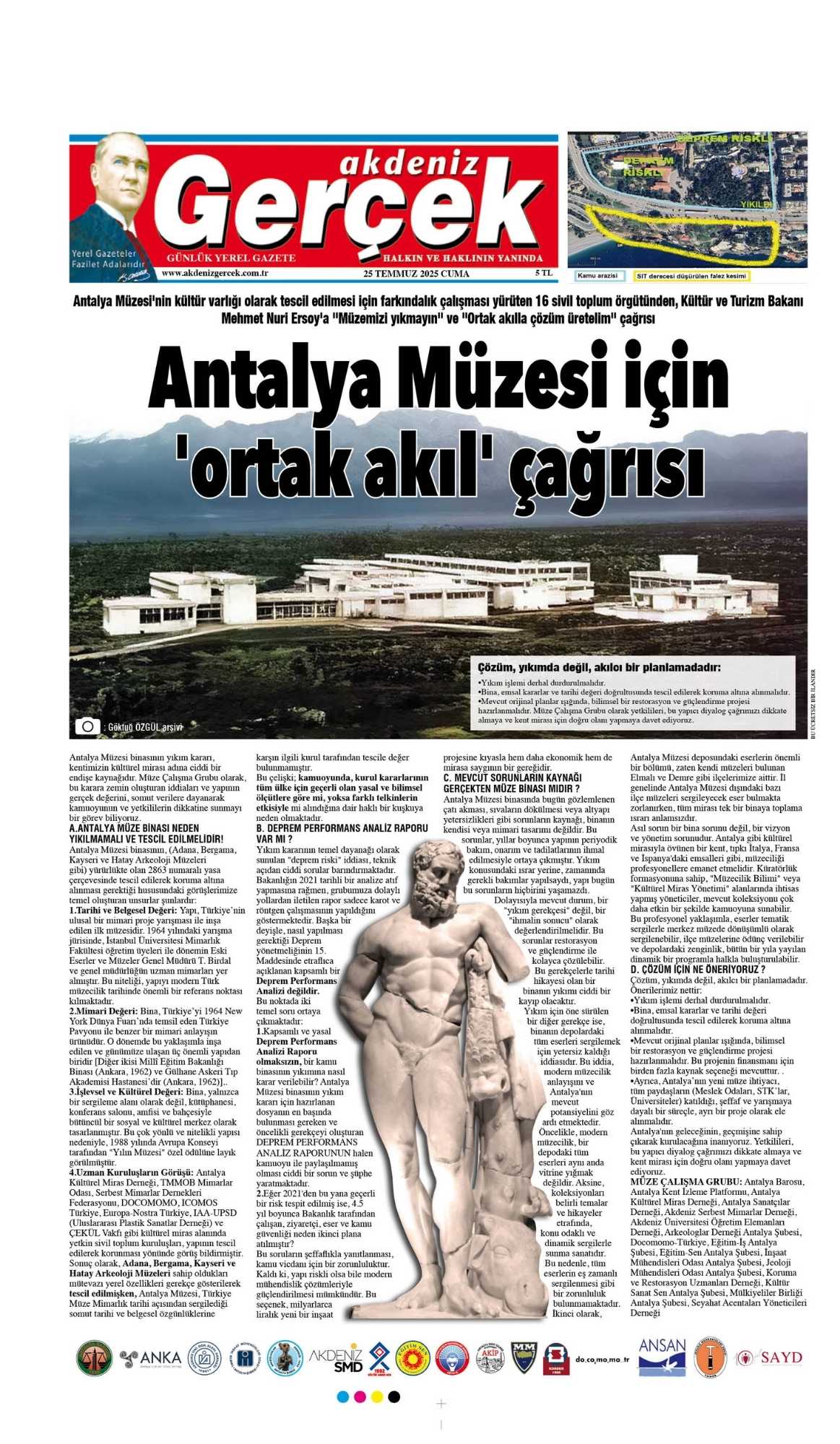 Antalya Müzesi İçin 'Ortak Akıl' Çağrısı! 16 Stk Bakan Ersoy’a Seslendi 2